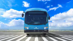 A Proterra ZX5 electric bus.