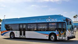 OCTA zero-emission bus. OCTA zero-emission bus.