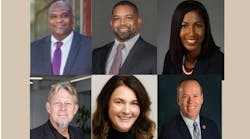 (Left to right) KKCS Senior Vice President, Chief of Operations and Strategy Officer Alex Wiggins, MARTA Interim Chief of Staff Steven Parker, MARTA Interim Chief Administrative Officer LaShanda Dawkins, STV Vice President and National Transit Corridor Strategy and Development Leader Sean Libberton, Transdev Vice President of Safety and Security Joanna Cornell and WisDot Deputy Secretary Scott Lawry. (Left to right) KKCS Senior Vice President, Chief of Operations and Strategy Officer Alex Wiggins, MARTA Interim Chief of Staff Steven Parker, MARTA Interim Chief Administrative Officer LaShanda Dawkins, STV Vice President and National Transit Corridor Strategy and Development Leader Sean Libberton, Transdev Vice President of Safety and Security Joanna Cornell and WisDot Deputy Secretary Scott Lawry.