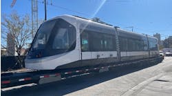 Kansas City Streetcar #811 arrives in city. Kansas City Streetcar #811 arrives in city.