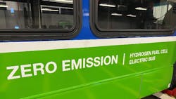 Rochester RTS's new hydrogen fuel cell electric buses are a part of the agency’s efforts to implement a 100 percent zero-emission bus fleet by 2040. Rochester RTS's new hydrogen fuel cell electric buses are a part of the agency’s efforts to implement a 100 percent zero-emission bus fleet by 2040.