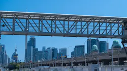 Metrolinx has opened a new pedestrian bridge across the rail corridor that will keep people moving during Ontario Line construction.
