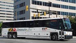 MDOT commuter bus. MDOT commuter bus.