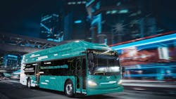 A New Flyer Xcelsior CHARGE FC™ 40-foot transit bus. A New Flyer Xcelsior CHARGE FC™ 40-foot transit bus.