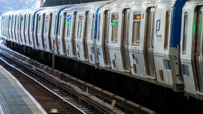 Back of a PANYNJ train.