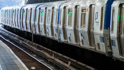 Back of a PANYNJ train. Back of a PANYNJ train.