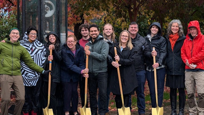 SDOT leadership, project stakeholders and community members gather at a groundbreaking event for the Georgetown to Downtown Safety Project on Oct. 30, 2024.