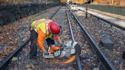 Crews performed improvement work along the Orange Line. Crews performed improvement work along the Orange Line.