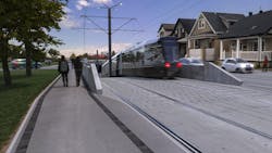 A rendering of the Hamilton light rail transit project. A rendering of the Hamilton light rail transit project.