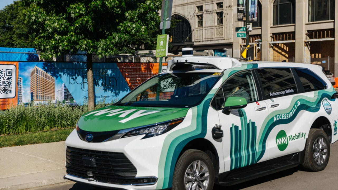 A May Mobility vehicle.