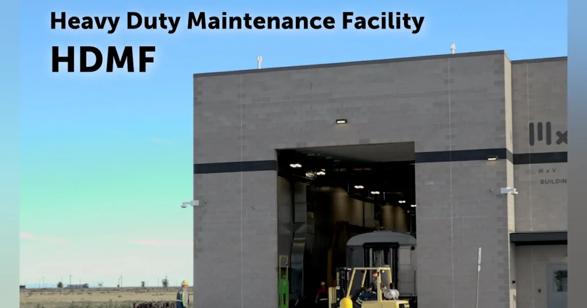 Hdmf Building MxV Rail opens new Heavy Duty Maintenance Facility at Pueblo Plex ...