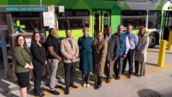 City of Lincoln officials celebrate new CNG fueling station to help improve paratransit services. City of Lincoln officials celebrate new CNG fueling station to help improve paratransit services.