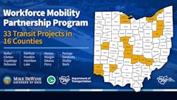 ODOT awards $17.5 million in grants to support public workforce transportation in rural and urban areas of Ohio. ODOT awards $17.5 million in grants to support public workforce transportation in rural and urban areas of Ohio.