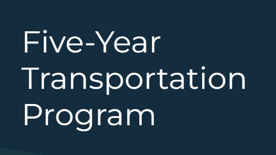MDOT Five Year Transportation Program logo.
