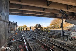 Crews worked in critical track areas during this Red Line service suspension. Crews worked in critical track areas during this Red Line service suspension.