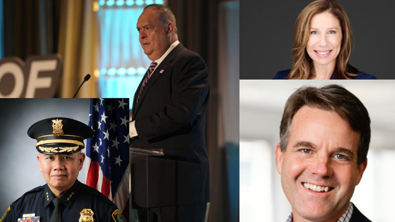 Jon Gary Herrera (Center), Tiffany Robinson (top right), Ben Tien (bottom left), Ned freeman (bottom right).