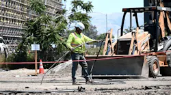 Construction workers working on the BSVP II Extension Project.