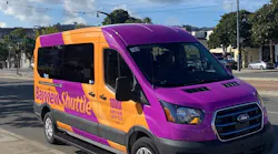 SFMTA's new shuttle van.