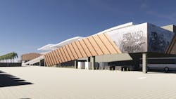 A rendering of the Copans Transit Facility. A rendering of the Copans Transit Facility.