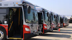 SamTrans buses.