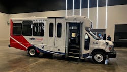 TARTA paratransit bus. TARTA paratransit bus.