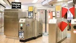 BART's next generation fare gates. BART's next generation fare gates.