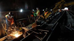 Caltrain crew members Caltrain crew members