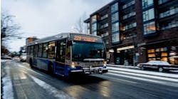 TransLink bus in winter TransLink bus in winter