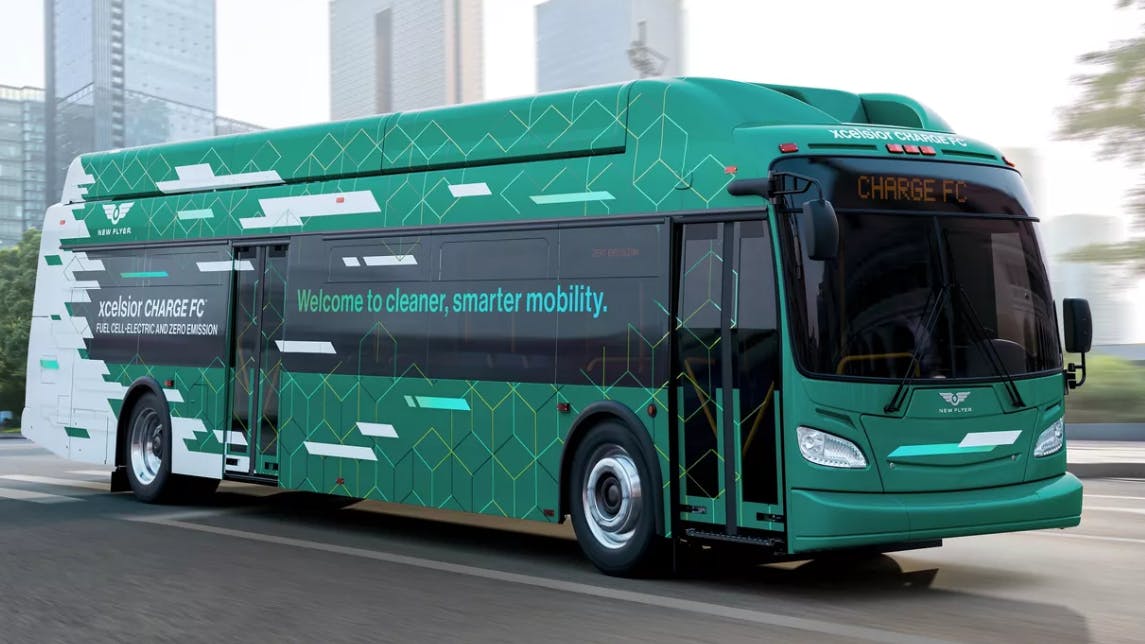 Hexagon Purus has been supplying its Type 4 hydrogen storage cylinders for New Flyer&rsquo;s Xcelsior CHARGE FC&trade; zero-emission hydrogen fuel cell electric bus.