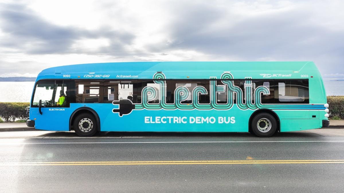 BC Transit electric demo bus.