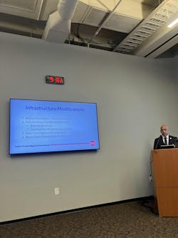 GCRTA Railcar Replacement Program Lead Manager Bryan Moore during the agency Media Event on Dec. 12, 2024. GCRTA Railcar Replacement Program Lead Manager Bryan Moore during the agency Media Event on Dec. 12, 2024.