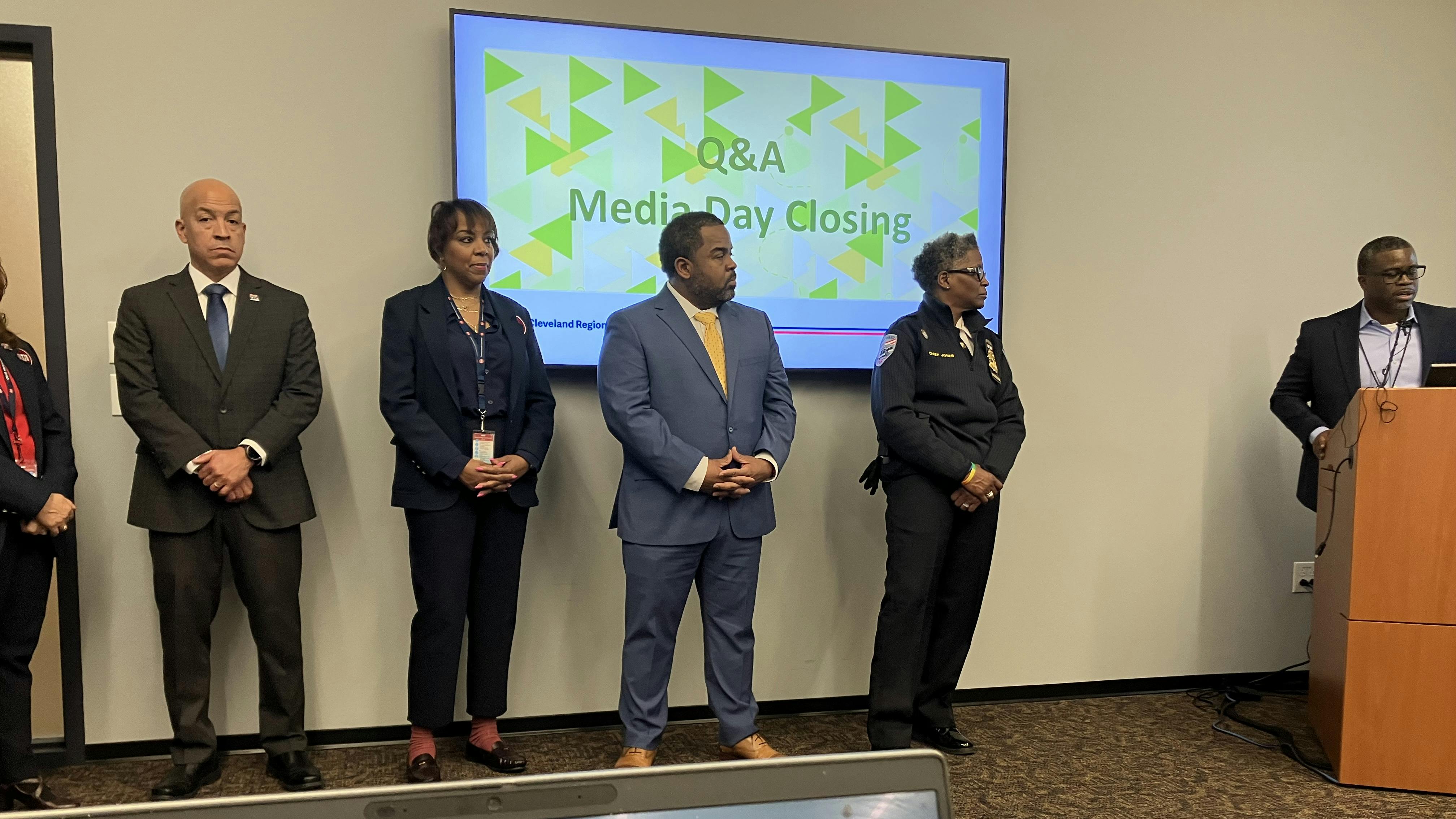 GCRTA leaders during the 2024 agency Media Event on Dec. 12, 2024.