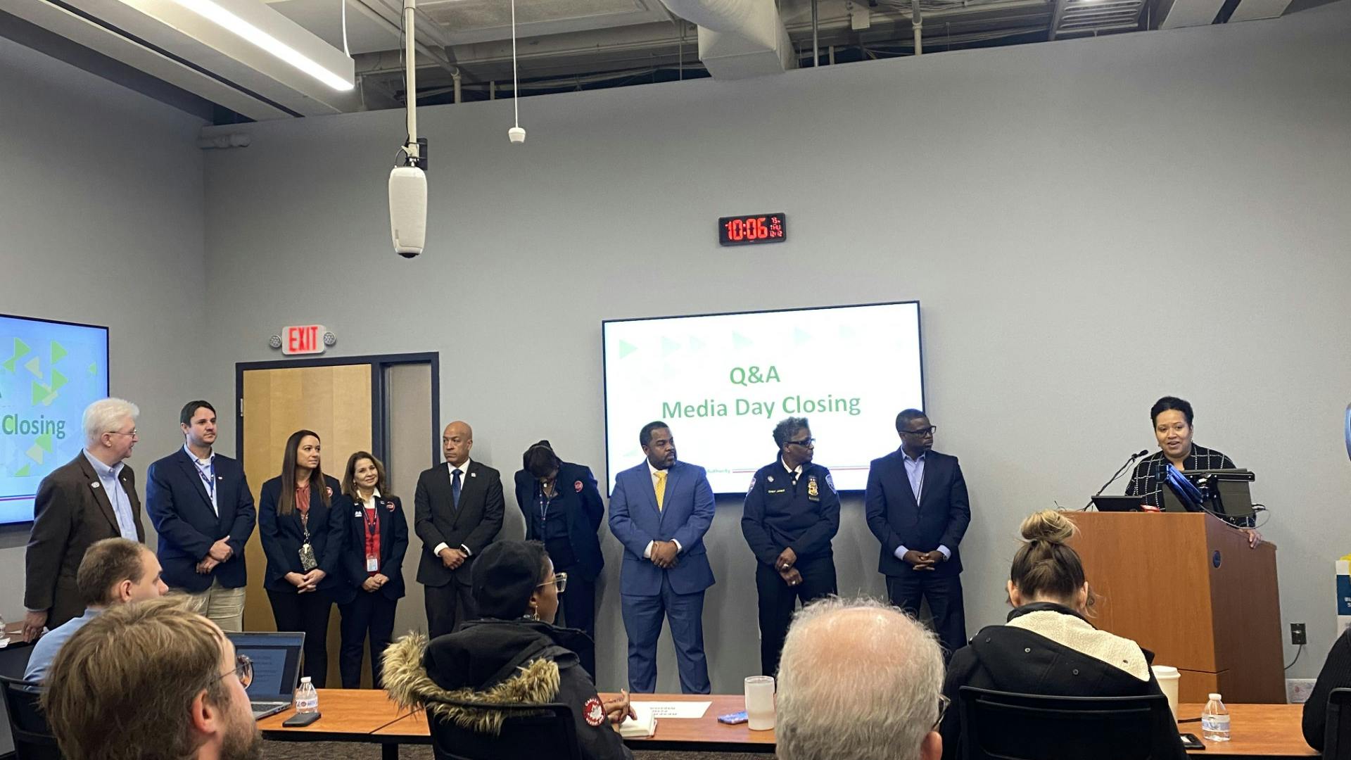 GCRTA leadership answered questions regarding programs in the works for the Cleveland community during the agency's Media Event on Dec. 12, 2024.