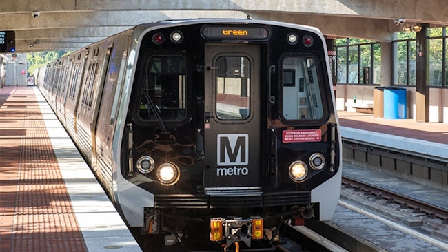 A WMATA Green Line train.