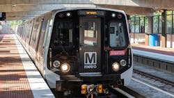 A WMATA Green Line train. A WMATA Green Line train.