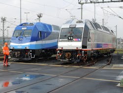New Jersey Transit, Amtrak ALP-45 Locomotive. New Jersey Transit, Amtrak ALP-45 Locomotive.