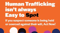 NJ Transit anti human trafficking logo.