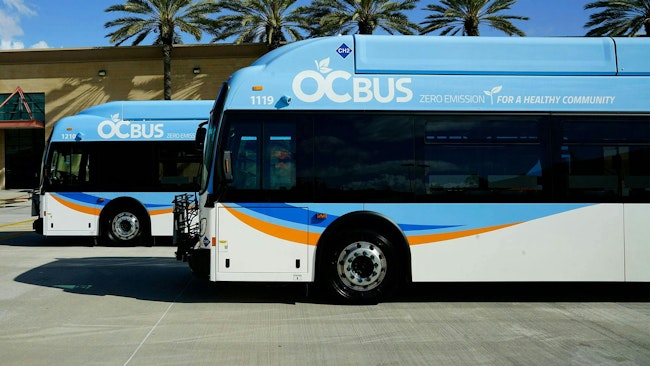 OCTA zero-emission bus.