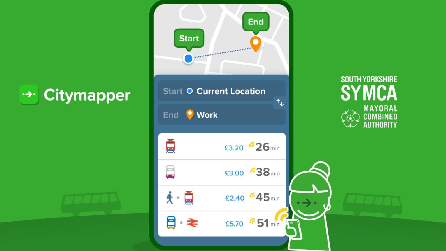 Through a partnership with Citymapper, the South Yorkshire Mayoral Combined Authority will have access to regional travel patterns to help transform South Yorkshire&rsquo;s transport services.