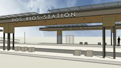 SacRT received funding to construct its Dos Rios light-rail station. SacRT received funding to construct its Dos Rios light-rail station.