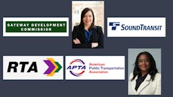 GDC has appointed Thomas Prendergast as its CEO. CTA chief of staff Nora Leerhsen has been named acting CTA president. Sound Transit has appointed Nadia Anderson, Ph.D., as chief strategy officer. Brian Marshall has been named NORTA’s chief transit officer. APTA has brought on Taria Barron to serve as general counsel. NCTD has hired Adrienne Johnson to serve as the agency’s human resources director. GDC has appointed Thomas Prendergast as its CEO. CTA chief of staff Nora Leerhsen has been named acting CTA president. Sound Transit has appointed Nadia Anderson, Ph.D., as chief strategy officer. Brian Marshall has been named NORTA’s chief transit officer. APTA has brought on Taria Barron to serve as general counsel. NCTD has hired Adrienne Johnson to serve as the agency’s human resources director.