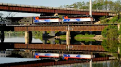 The Milwaukee West Line Fox River bridge,