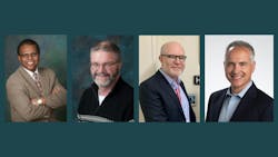 St. Louis Metro General Manager of Paratransit Lewis Lowry III, WYDOT Chief Engineer Keith Fulton, City of Hoboken Director of Transportation Steven Weber, Avail Technologies Inc President and CEO Rick Spangler. St. Louis Metro General Manager of Paratransit Lewis Lowry III, WYDOT Chief Engineer Keith Fulton, City of Hoboken Director of Transportation Steven Weber, Avail Technologies Inc President and CEO Rick Spangler.