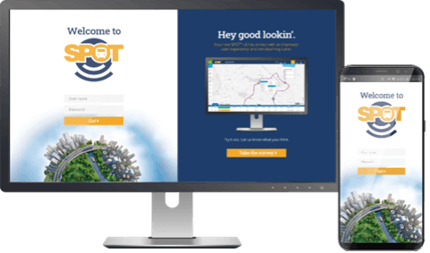The SPOT platform combines real-time GPS tracking, route management and digital signage in a single solution.