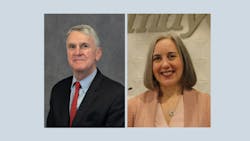 Rutgers Senior Fellow of Transportation Studies Kevin Corbett (left) and IndyGo Director of Communications Lisa Soard (right). Rutgers Senior Fellow of Transportation Studies Kevin Corbett (left) and IndyGo Director of Communications Lisa Soard (right).