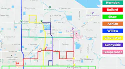 The city of Clovis, Calif., is working to establish new bus stops throughout the city as a part of a major update to the Clovis Transit system.
