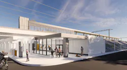 A rendering of Metra's 103rd St./Rosemoor Station.