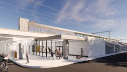 A rendering of Metra's 103rd St./Rosemoor Station. A rendering of Metra's 103rd St./Rosemoor Station.