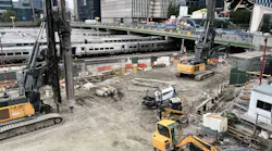 Construction continues on the Hudson Yards Concrete Casing project.