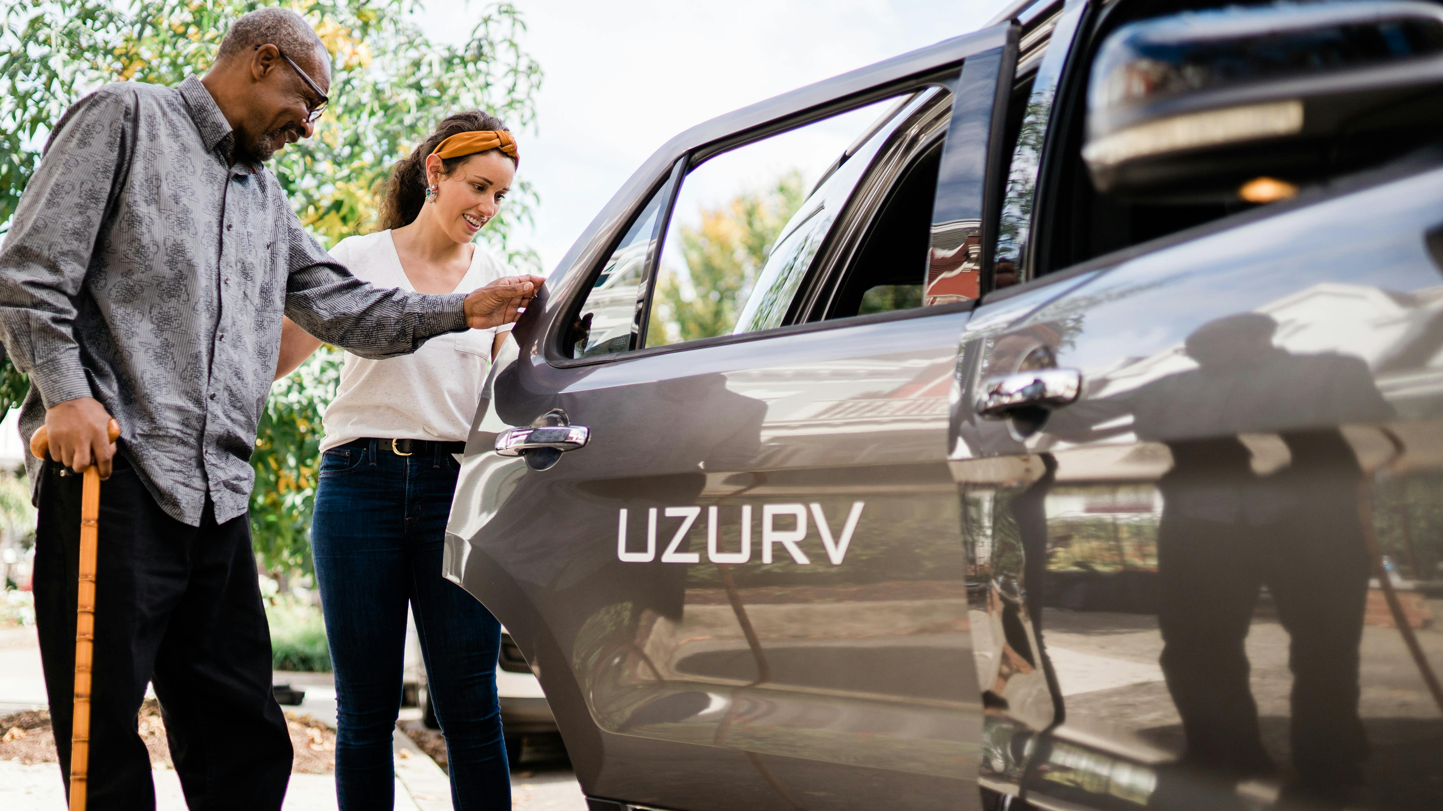 UZURV driver providing door-to-door service